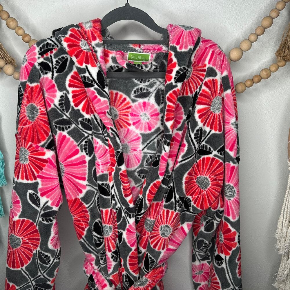 Vera Bradley Plush Floral Bathrobe L/XL